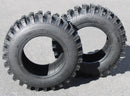 Antego 13x4.00-6 ATW-046 directional 2-ply snow blower tire, two-tire product view with shadow for 2-pack listing