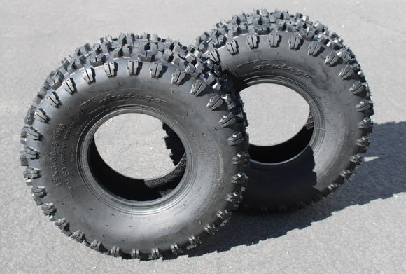 (Set of 2) Antego 15X5.00-6 ATW-053 2 ply Snow Blower Tires Non-directional