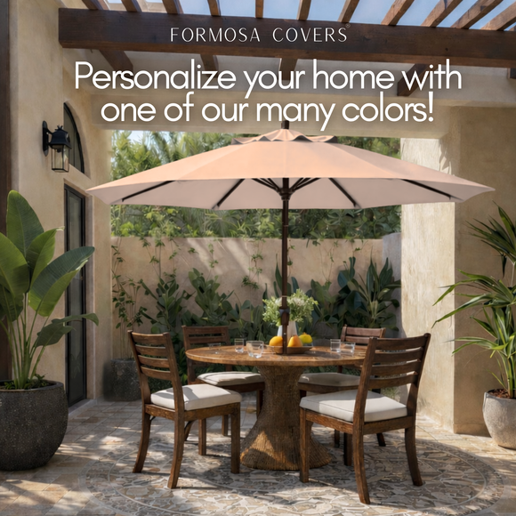 9ft Market Patio Umbrella 8 Rib Replacement Canopy Taupe
