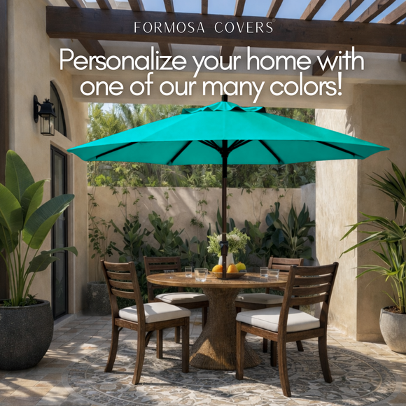 11ft Market Patio Umbrella 8 Rib Replacement Canopy Aruba Turquoise