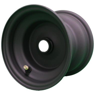 Antego 6x4.5 matte-black mower wheel with universal-style adapters and 3/4-inch bearings, 4-pack listing