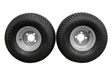 20x10.00-8  4 Ply Turf Tires with 8x7 Wheels  Lawn & Garden Mower and Golf Cart (Set of 2)