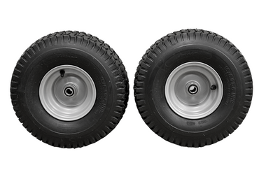 Antego Tire & Wheel (Set of 2) 15x6.00-6 Tire and Wheel Assemblies, ATW-001, 4 Ply Turf Tires, .75" Precision Ball Bearings, Poulan/Husqvarna Mower Front Tires, and Honda Lawn Mower Tires 15x6.00-6