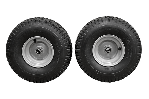 15x6.00-6 Husqvarna/Poulan Tire  & 6x4.5 Wheel Assembly .75" Bearing (Qty: 1)