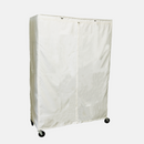 Storage Shelving Unit Cover, fits racks 48"W x 18"D x 72"H one side see through panel in Off White-3