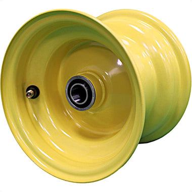 Antego 6x4.5 equipment-yellow mower wheel with 3/4-inch precision bearings, 4-pack listing