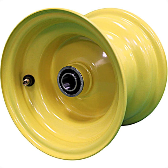 Antego 6x4.5 equipment-yellow mower wheel with 3/4-inch precision bearings, 4-pack listing