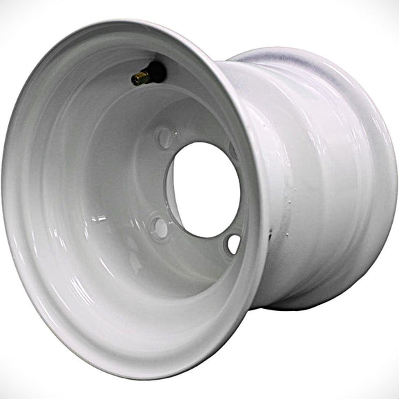 Antego bare 8x7 white mower wheel with 4-on-4 pattern and 2.83-inch center bore, 4-pack listing