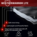 Deluxe All Season Light Weight Motorcycle Cover (L) Black-3