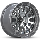 Overland Sector Badlander Forged 17x9 -18 5x127mm 71.5mm Gloss Gun Metal Machined Face-1