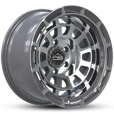 Overland Sector Badlander Forged 17x9 -35 6x139.7mm 106.1mm Gloss Gun Metal Machined Face
