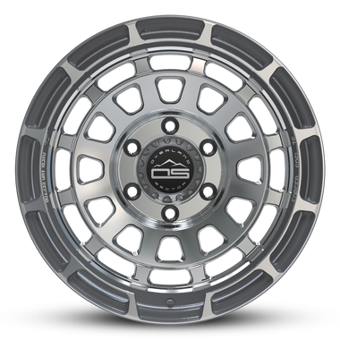 Overland Sector Badlander Forged 17x9 +0 5x114.3mm 73.1mm Gloss Gun Metal Machined Face - 0