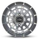 Overland Sector Badlander Forged 17x9 -35 6x139.7mm 106.1mm Gloss Gun Metal Machined Face-2