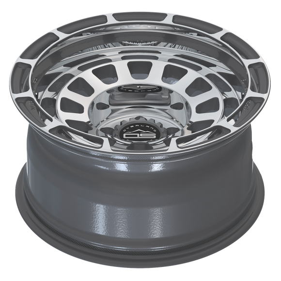 Overland Sector Badlander Forged 17x9 -35 6x139.7mm 106.1mm Gloss Gun Metal Machined Face