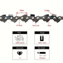 Hipa 18" Chain.325.050 72 DL Full Chisel For Husqvarna Jonsered Echo Dolmar Chainsaw-4