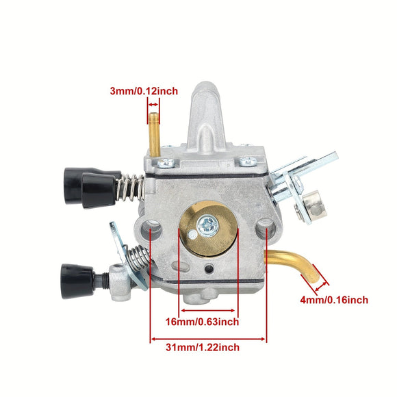 Hipa FS250 4134-120-0653 Carburetor Kit for Stihl FS250R FS300 FS350 FS120 FS120R FS200R Backpack Brushcutter