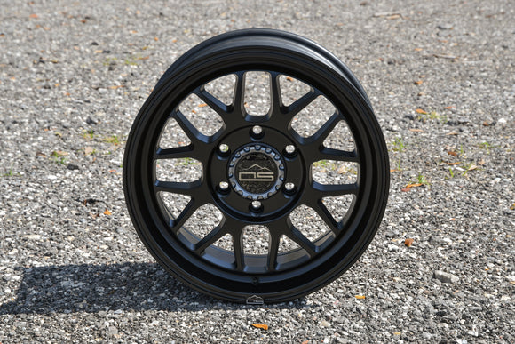 Overland Sector Hyperdrive Flow Formed 17x8.5 +25 5x108/5x114.3 73.1mm All Satin Black