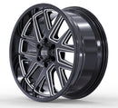 18x9 Mudder Trucker MT704 Asphalt Black Milled 5x127 5x5 ET12 Wheel Rim-5