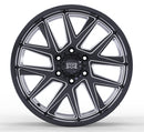 20x10 Mudder Trucker MT704 Asphalt Black Milled 6x139.7 6x5.5 ET-24 Wheel-3