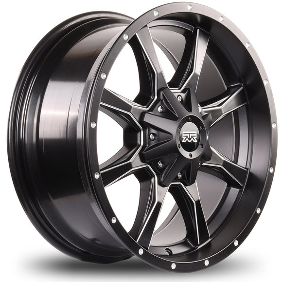 20x9 Mudder Trucker MT513 Black Milled 5x139.7 5x5.5 5x150 ET18 Wheel