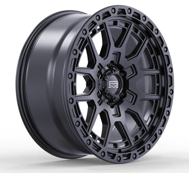 17x9 Mudder Trucker MT678 Resolve Matte Black 6x135 ET12 Wheel Rim - 0