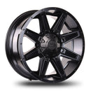 18x9 Mudder Trucker MT404 Deviant Black 5x139.7 5x5.5 5x150 ET18 Wheel Rim-1
