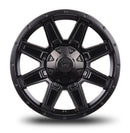 18x9 Mudder Trucker MT404 Deviant Black 5x127 5x5 5x135 ET12 Wheel Rim-2