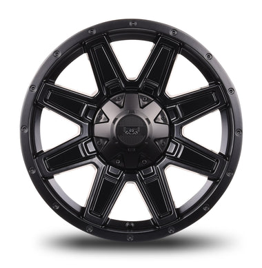 18x9 Mudder Trucker MT404 Deviant Black 5x127 5x5 5x135 ET12 Wheel Rim - 0
