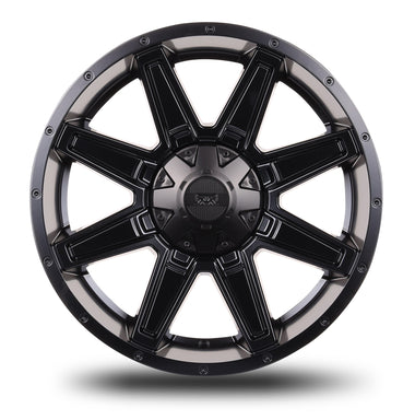 18x9 Mudder Trucker MT404 Deviant Black 5x139.7 5x5.5 5x150 ET18 Wheel Rim - 0