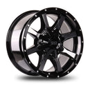 17x9 Mudder Trucker MT513 Black Machined 5x127 5x5 5x139.7 5x5.5 ET-12 Wheel-1