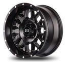 17x9 Mudder Trucker MT859 Mutiny Satin Black 5x127 5x5 ET-12 Wheel Rim-5