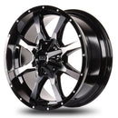 20x9 Mudder Trucker MT513 Black Machined 5x139.7 5x5.5 5x150 ET18 Wheel-4