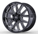 20x10 Mudder Trucker MT704 Asphalt Black Milled 6x139.7 6x5.5 ET-24 Wheel-4