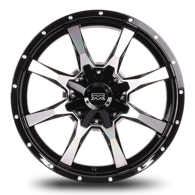 20x9 Mudder Trucker MT513 Black Machined 5x139.7 5x5.5 5x150 ET18 Wheel - 0