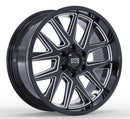 20x9 Mudder Trucker MT704 Asphalt Black Milled 5x127 5x5 ET12 Wheel Rim-1
