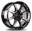 20x9 Mudder Trucker MT513 Black Machined 5x139.7 5x5.5 5x150 ET18 Wheel-5