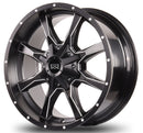 20x9 Mudder Trucker MT513 Black Milled 5x139.7 5x5.5 5x150 ET18 Wheel-2