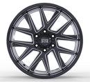 20x9 Mudder Trucker MT704 Asphalt Black Milled 6x139.7 6x5.5 ET12 Wheel-2