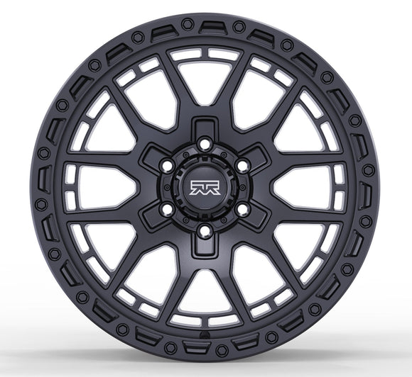 17x9 Mudder Trucker MT678 Resolve Matte Black 6x135 ET12 Wheel Rim