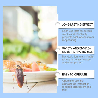 Cockroach Bait Stickers for Effective Roach Control - 0