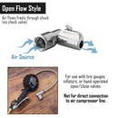 Lightning™ L2-Series Tire Air Chuck | Open Flow, 1/4" F-NPT (2 Pack)-4