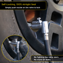 Lightning L2X Tire Inflator Hose Extension Self-Locking Nozzle | Patented Lock-on Air Hose Adapter for Tire Pumps (Open Flow)-5