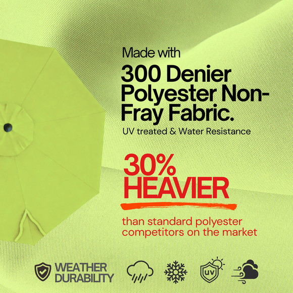 9ft Market Patio Umbrella 8 Rib Replacement Canopy Avocado Lime Green