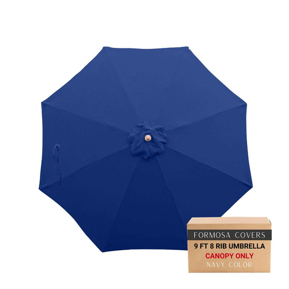9ft Market Patio Umbrella 8 Rib Replacement Canopy Navy Olefin