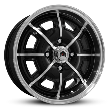 Pedrini | Gloss Black Machined Face & Lip