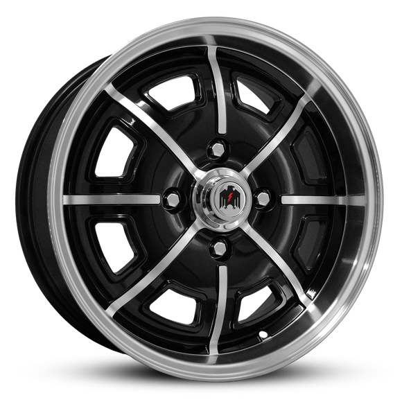 Pedrini | Gloss Black Machined Face & Lip