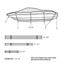 Premium 600 Denier Boat Cover Size C, fits 16ft to 18.5ft Boats-9