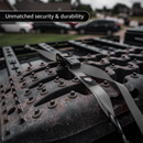 Tie Down Ratchet Straps (4 Pack) - 1 in x 15 ft | AAR Certified Break Strength (1,823 lbs) | Cargo Tie Down Set-18