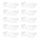 10PC Safety Goggles Glasses Lab Work Eye Protective Eyewear Clear Lens-2