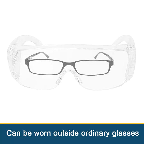 10PC Safety Goggles Glasses Lab Work Eye Protective Eyewear Clear Lens